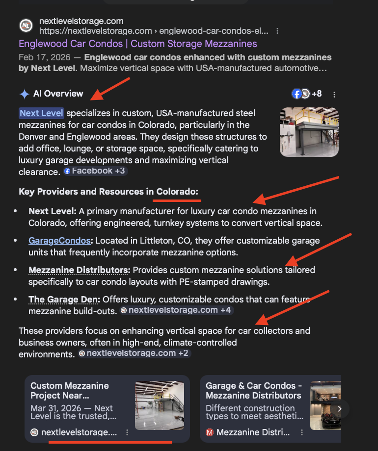 AI SEO case study Colorado Gemini Google