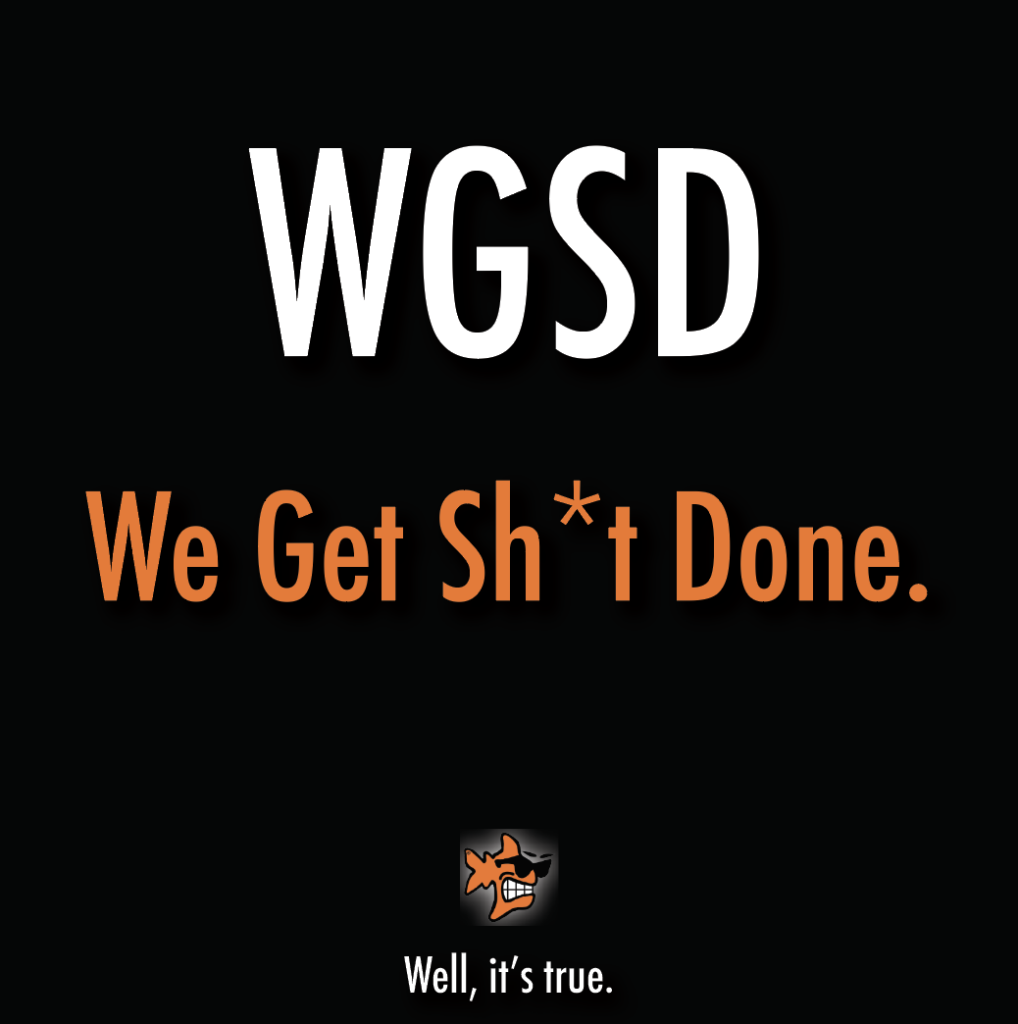WGSD (We Get Sh*t Done) by Coolfish Design representing practical SEO, AI optimization, and real-world marketing insights.