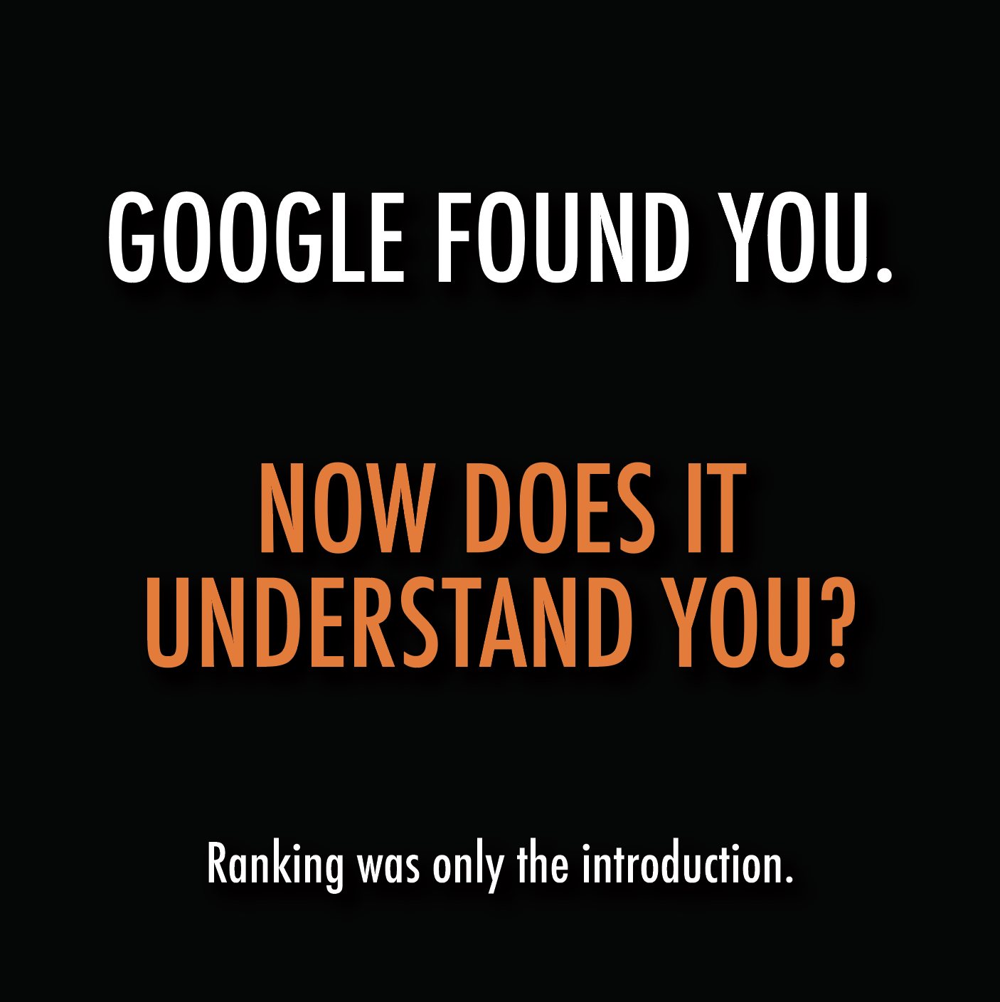 Google found you, now does it understand your business and website?